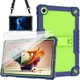 thumbnail image 1 of Onn 11 Tablet Pro Case with Tempered Glass Screen Protector SOATUTO Protective Cover with Kickstand Built in Shoulder Strap Shell Case for Onn Tablet Pro 11 2023 Model: 100110027 - Navy+Green/2 Pcs, 1 of 5