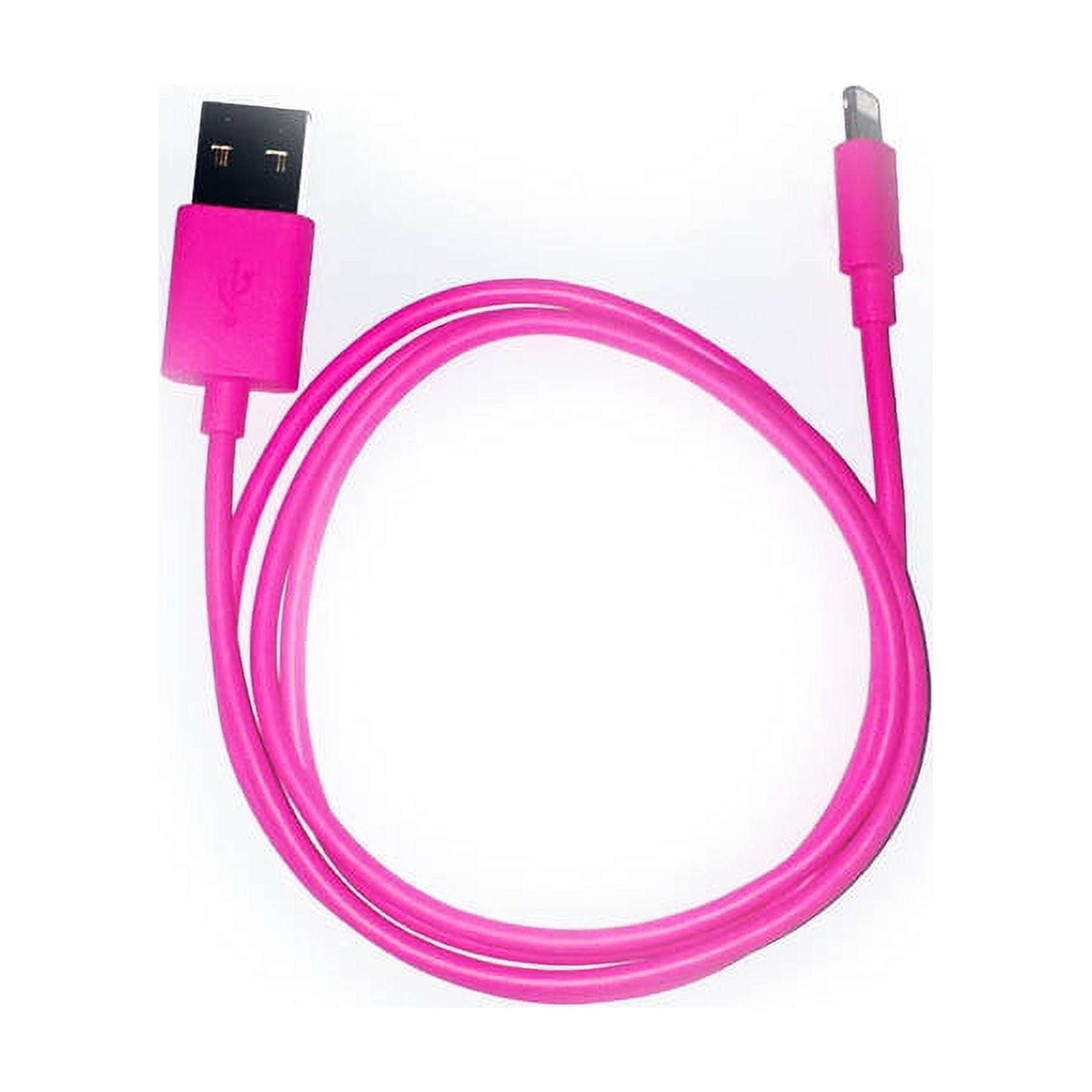 Onn 3' Lightning Cable, Pink - Walmart.com