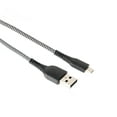 thumbnail image 1 of onn 6ft Micro-USB to USB Braided Charging Cable,Black, 1 of 8
