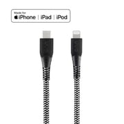 onn 6ft Lightning to USB-C Charging Cable, MFI Certified, Fast Charging, Black