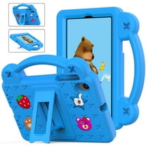 for Onn 7 inch Tablet Case (2024) Model 100135924, Kids EVA Cover,Cute Kids Kawaii Cover 3D Cartoon Handle & Stand Soft Silicone Shockproof Case for Walmart Onn Tablet Case 7" Gen 4,Skyblue