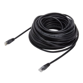 onn. Cat6 Ethernet Patch Cable, RJ45 Network Internet Stranded Cord, 75', Black