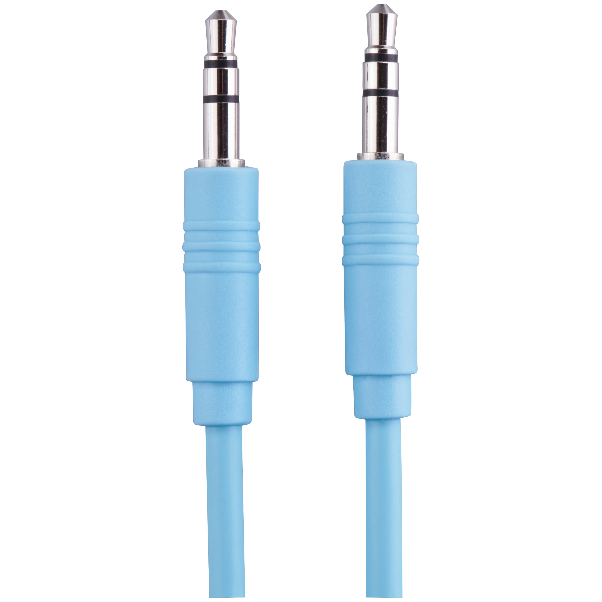 Onn Aux Cable, 3 Foot, Teal