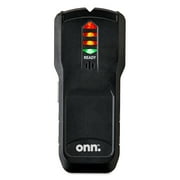 Onn Electronic Stud Finder with LED Light Indicator for Wood & Metal Stud Detection, Black