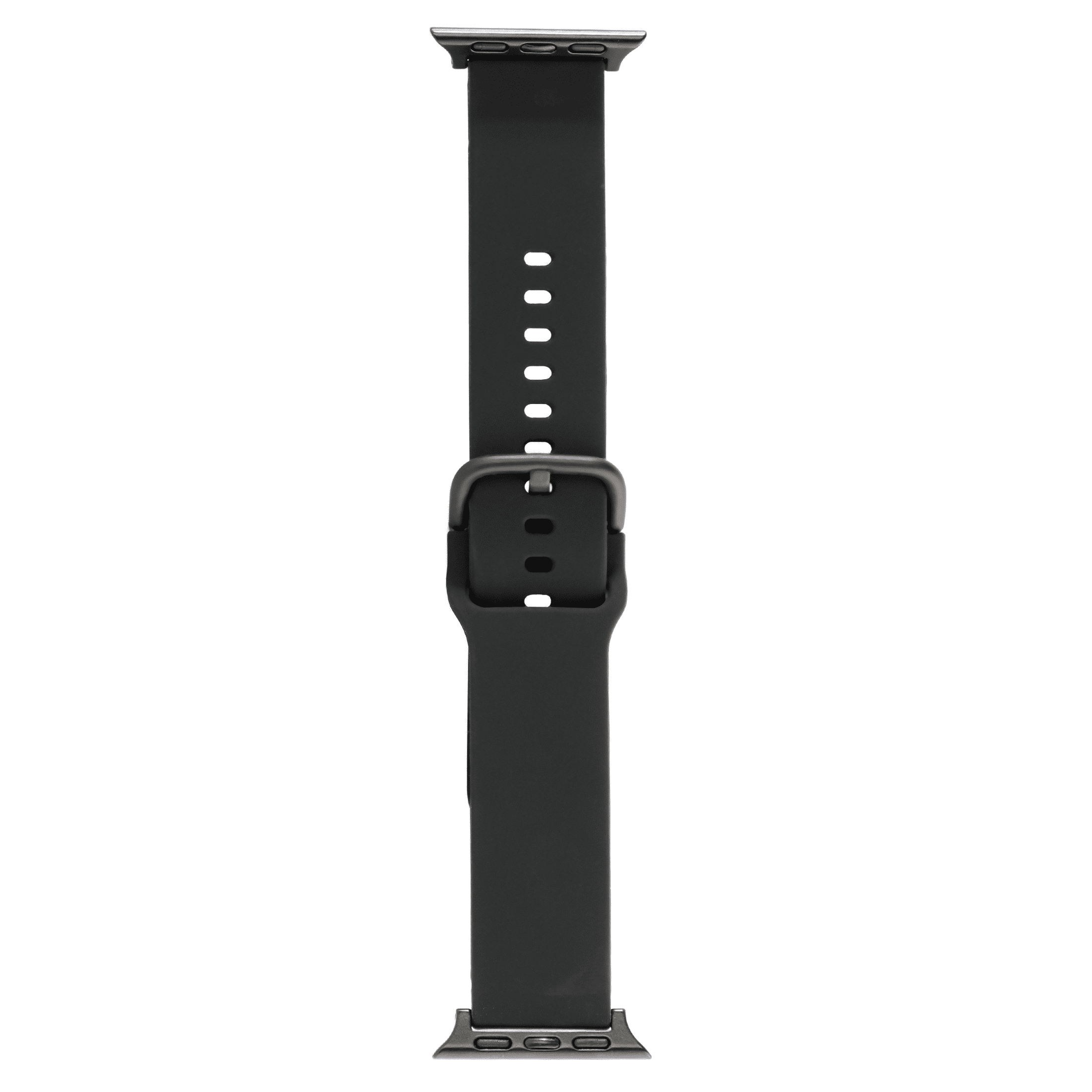 onn Universal Fit Black Silicone Smart Watch Band & Strap for Apple, Samsung, Galaxy & Garmin Watches, 20mm