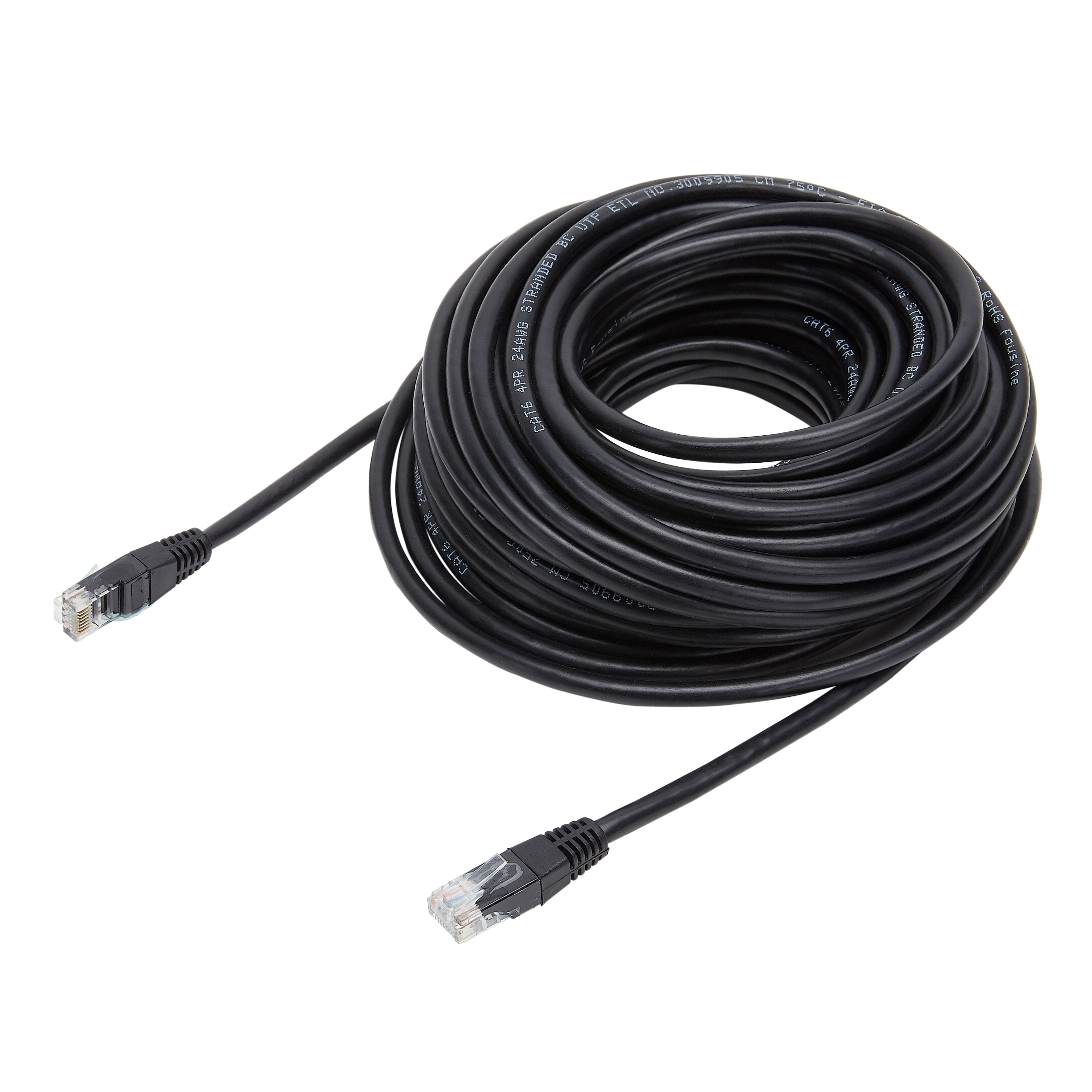 Cavo Ethernet RJ45 Cat5E UTP 26 AWG, 1,5 Metri, Nero, Per PC, Laptop, Console, Router