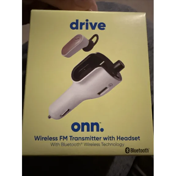 Onn Drive Witeless Fm Transmitter With Headset Bluetooth