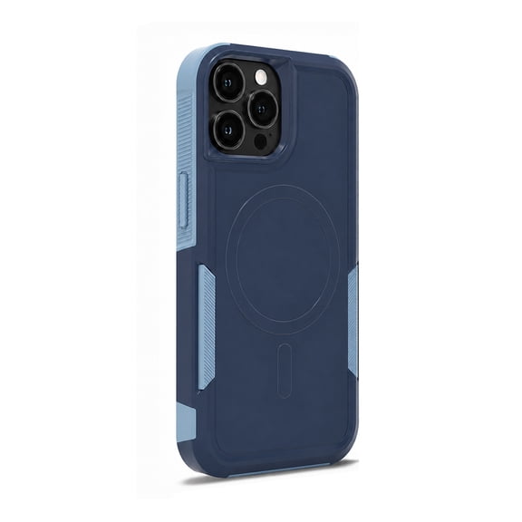 Onn Dual Layer MagSafe Compatible Phone Case for iPhone 17e / 16e / 15 / 14 / 13 - Blue