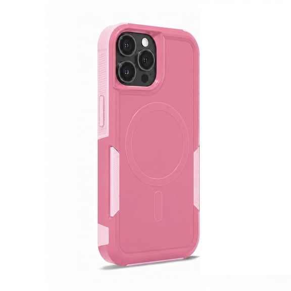 Onn Dual Layer MagSafe Compatible Phone Case for iPhone 17e / 16e / 15 / 14 / 13 - Pink