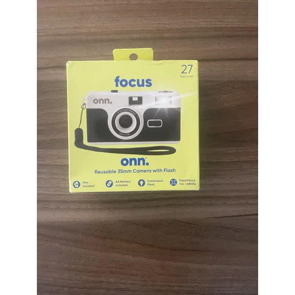 Onn Focus Camera Reusable 35Mm Camera With Flash