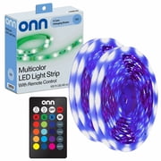 onn 100ft LED Strip Lights, Multicolor LED Lights for Bedroom, Remote Control