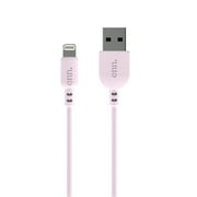 onn 3ft Lightning to USB Charging Cable, Soft Touch Material, MFI certified, Pink - Compatible with iPhone 14/13/12/11/X/XR/XS/8/7/6/5, iPad, Airpods and more