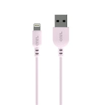 Onn. Lightning to USB Charging and Data Cable, Pink, 3 ft