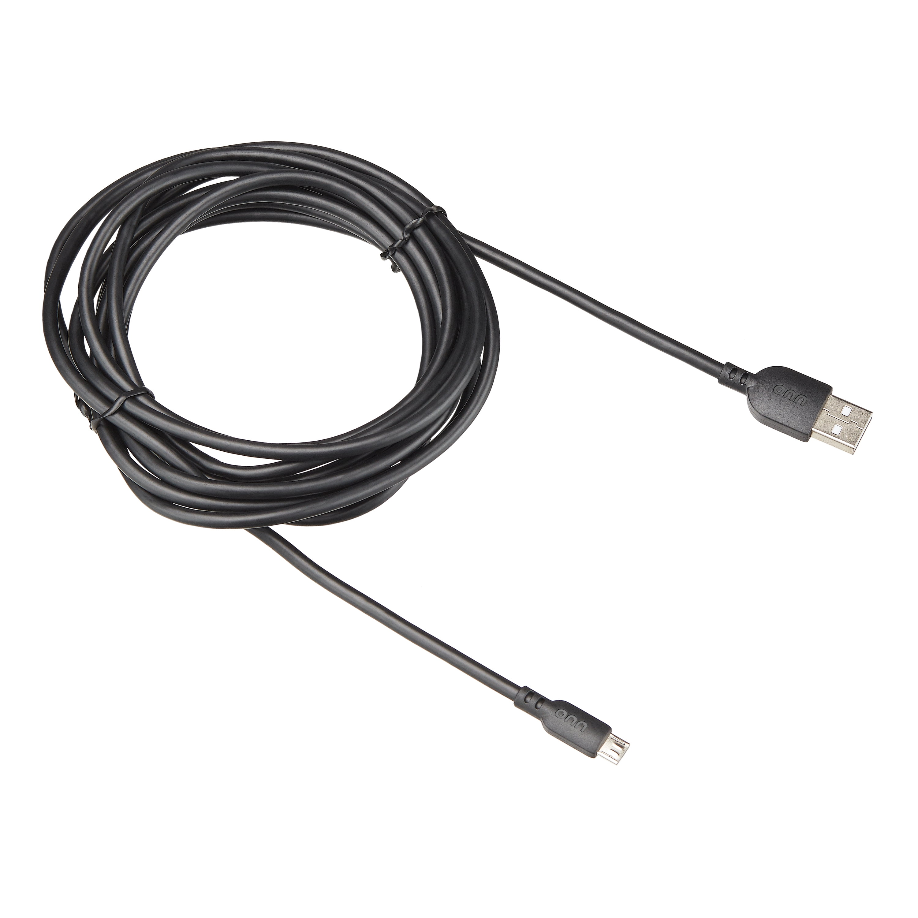 onn. 10' Micro Cable Black 1 Pack