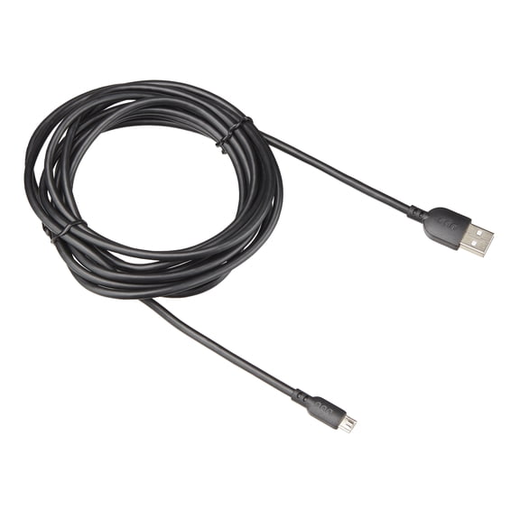 onn. 10' Micro Cable Black 1 Pack