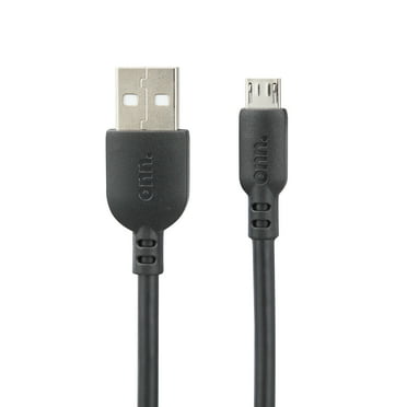 onn 3ft Micro-USB to USB Charging Cable,Black
