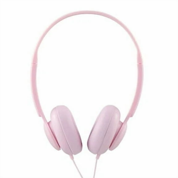 Onn. On-Ear Wired Headphones, Pink, New