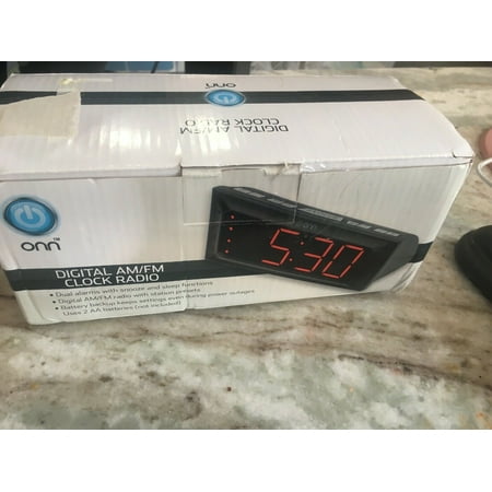 Onn Am/Fm Digital Clock Radio
