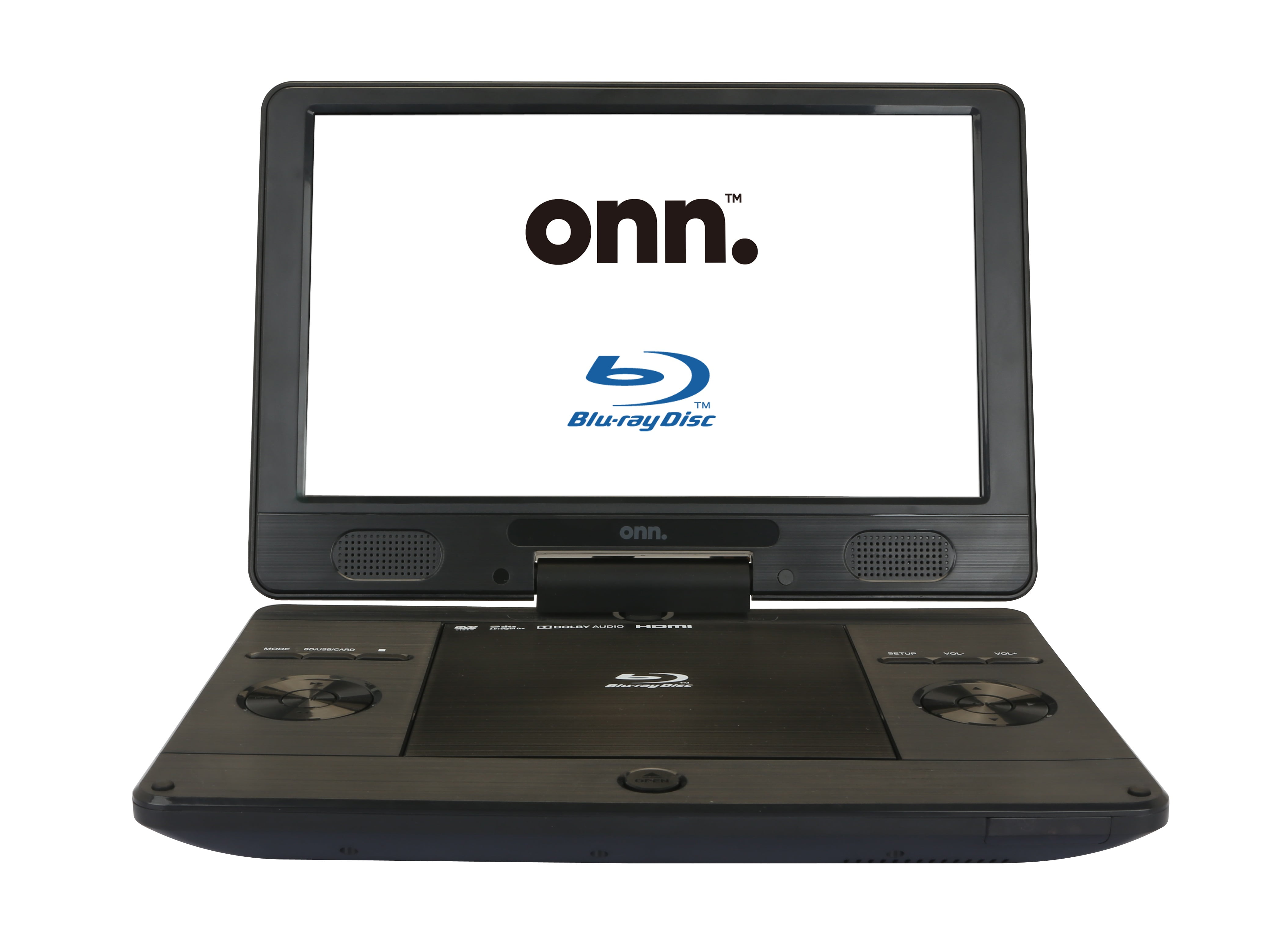 Onn. Portable Blu-Ray Disc/DVD Player Kit, High Resolution