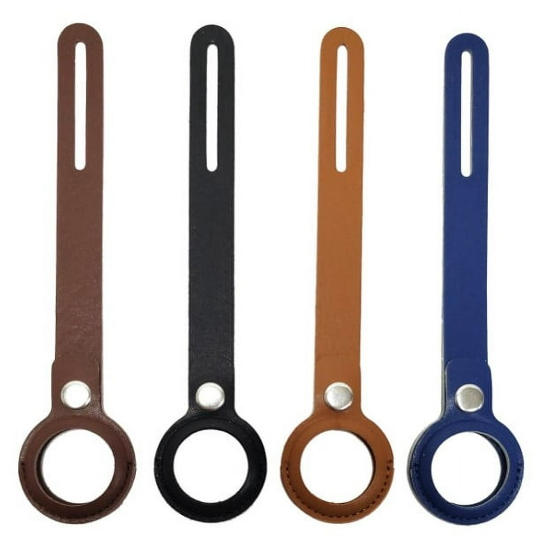 Onn+ Protective Holder for Apple AirTag with Strap Vegan Leather