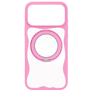 onn iPhone 17 Pro Max MagSafe Compatible Case with 360 Ring Kickstand, Pink