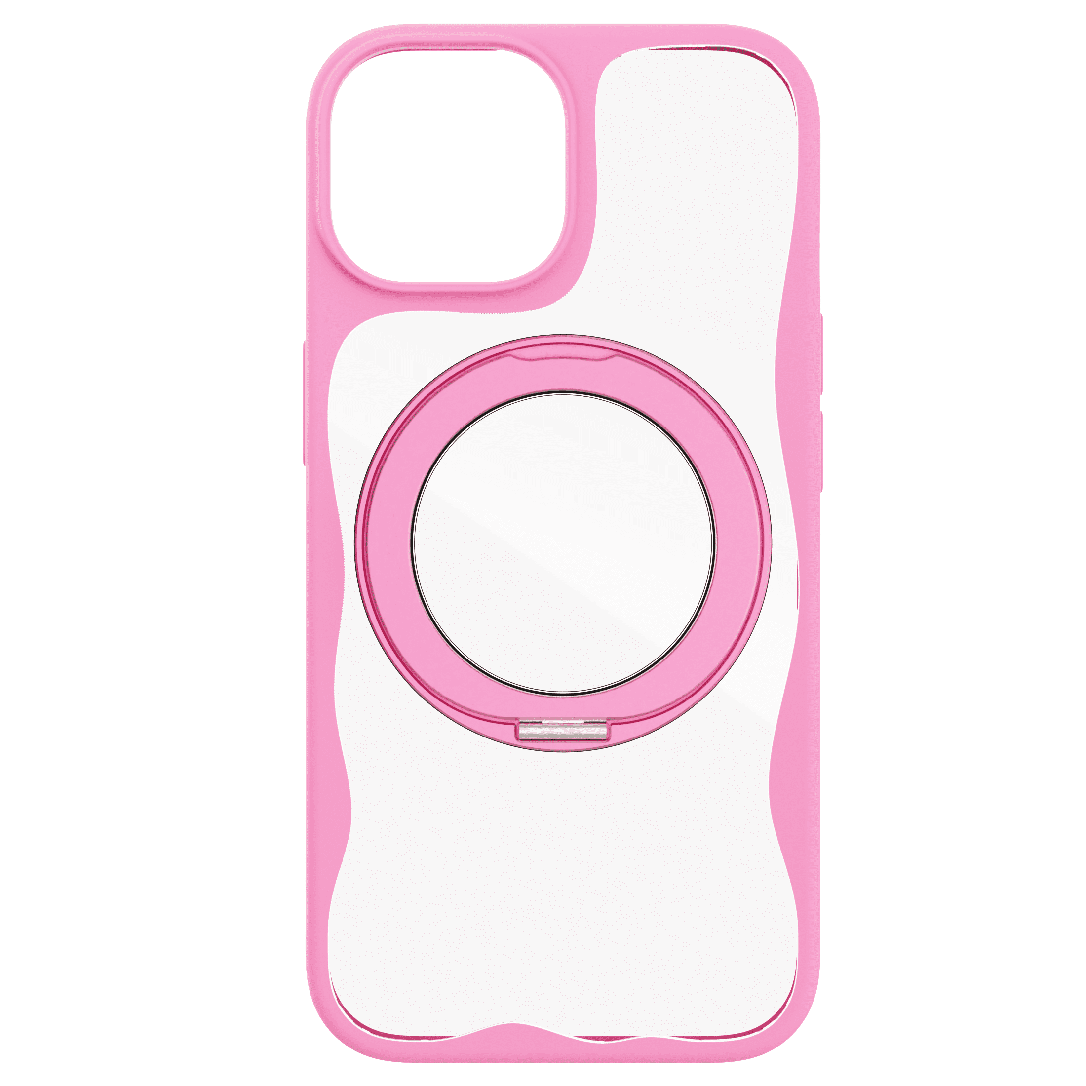 Onn Ringstand MagSafe Compatible Phone Case with 360 Kickstand for iPhone 16E/15/14/13 - Pink