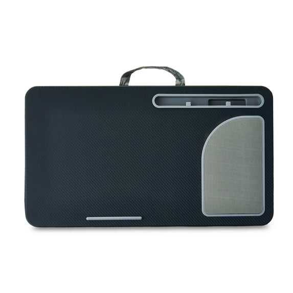 onn Lap Desk Portable Work Station for 15.6" Laptops, Phone & Tablet, Greystone