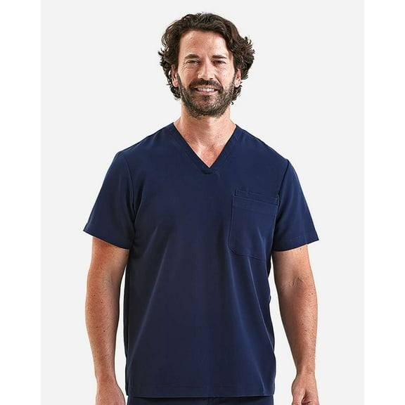 Onna NN200 Limitless V-Neck Stretch Scrub Top-Navy-3XL
