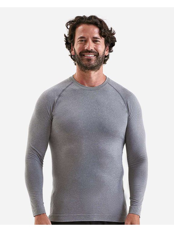 NN270 Unstoppable Fresh Long Sleeve Underscrub Base Layer-Heather Grey-S