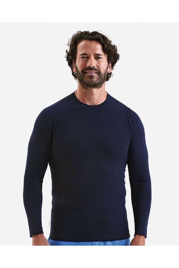 NN270 Unstoppable Fresh Long Sleeve Underscrub Base Layer-Navy Heather-XL