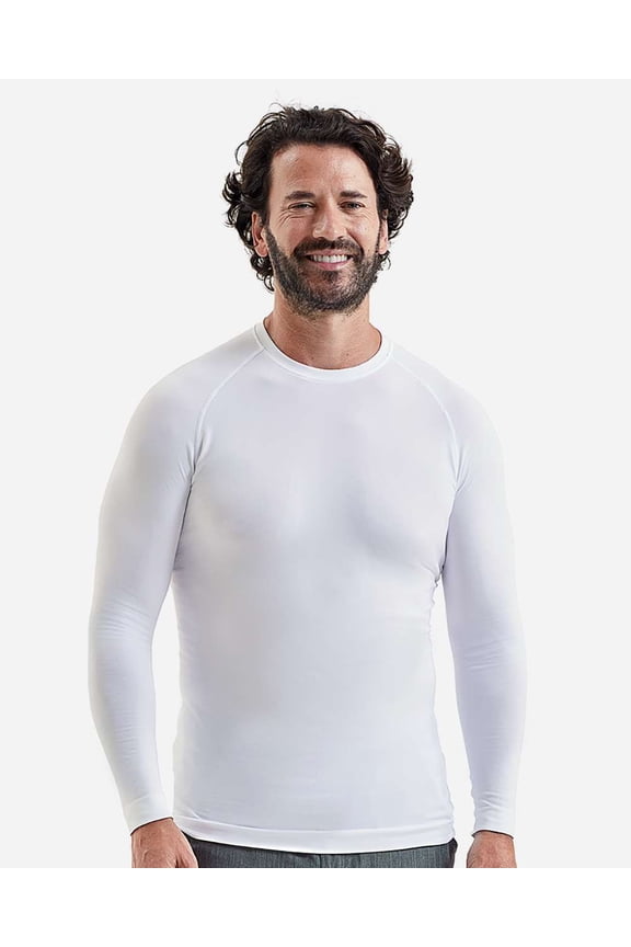 NN270 Unstoppable Fresh Long Sleeve Underscrub Base Layer-White-S