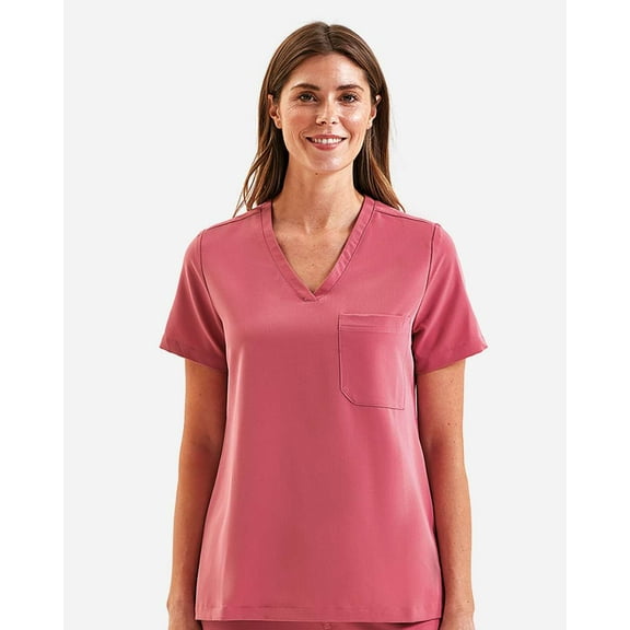 Onna NN300 Women's Limitless V-Neck Stretch Scrub Top-Calm Pink-XS