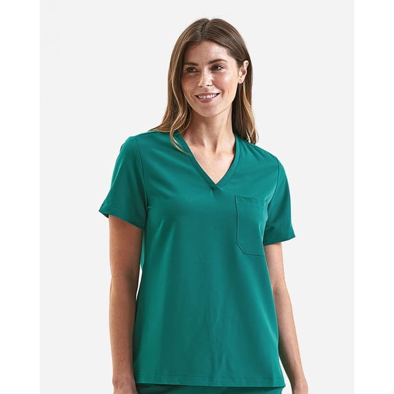Onna NN300 Women's Limitless V-Neck Stretch Scrub Top-Clean Green-4XL
