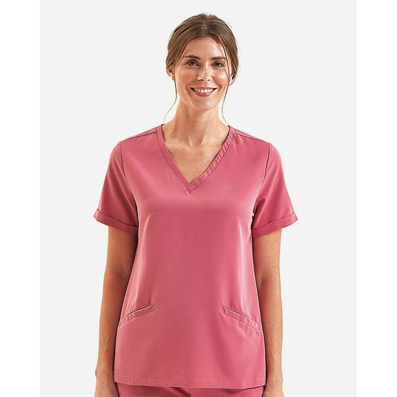 Onna NN310 Women's Invincible V-Neck Stretch Scrub Top-Calm Pink-M