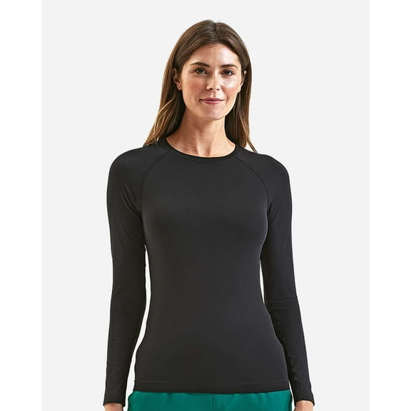 Onna NN370 Women's Unstoppable Long Sleeve Fresh Underscrub Base Layer-Black-XS
