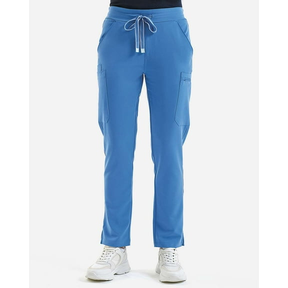 Onna NN600 Women's Relentless Stretch Cargo Scrub Pants-CEIL BLUE-L