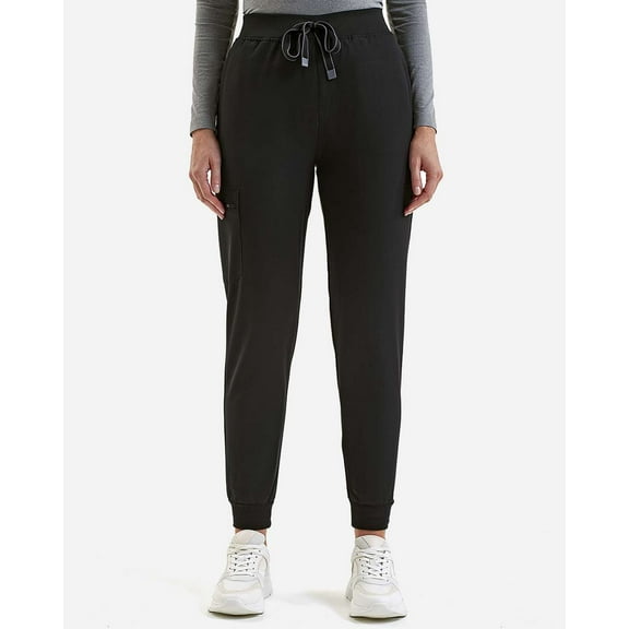 Onna NN610 Women's Energized Stretch Jogger Scrub Pants-Black-M