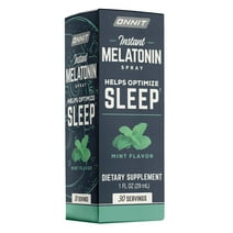 Onnit Instant Melatonin Sleep Spray, 3 mg Melatonin Dietary Supplement, Mint, 1 fl oz