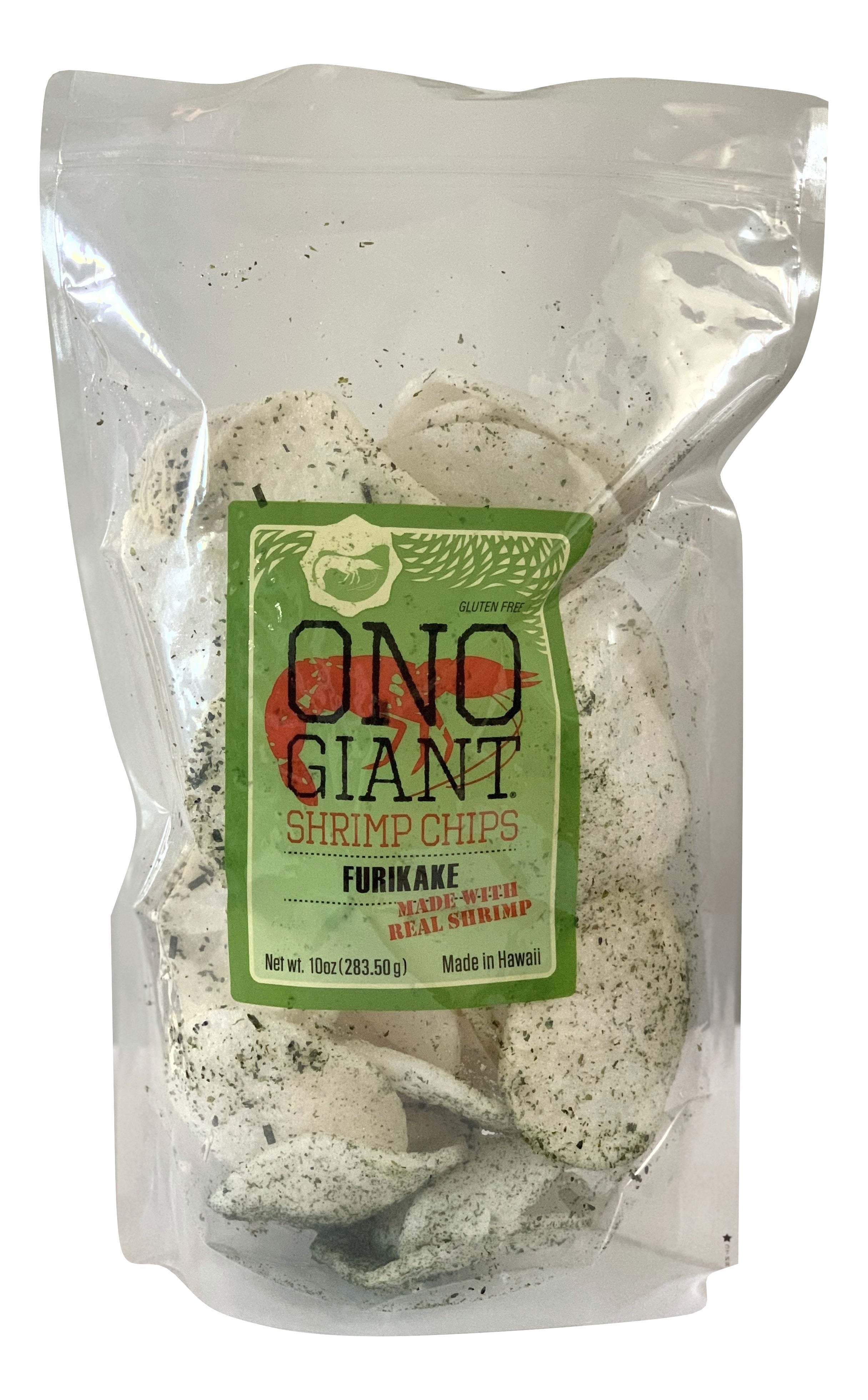 Ono Gourmet Hawaiian Giant Shrimp Chips with Furikake XL