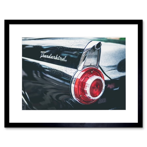 Onojeghuo Thunderbird Tail Light Car Framed Wall Art Print
