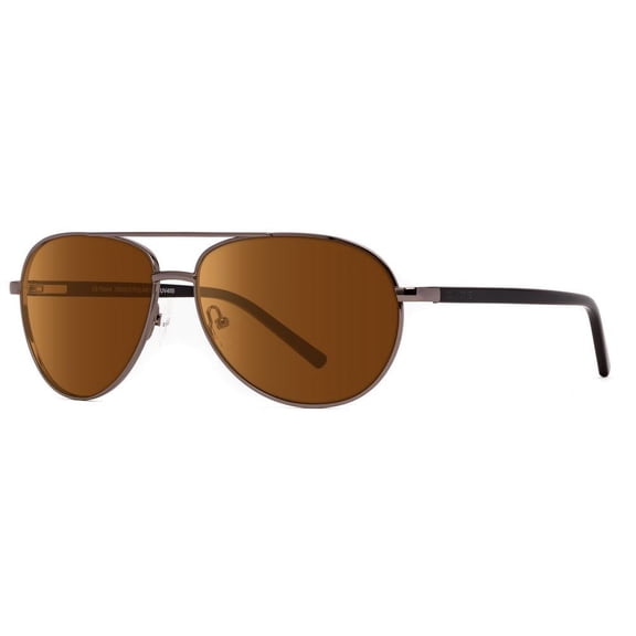 Onos CASTLE AMBER Bifocal +2.50 LENS POLARIZED Gunmetal Black frame Sunglasses
