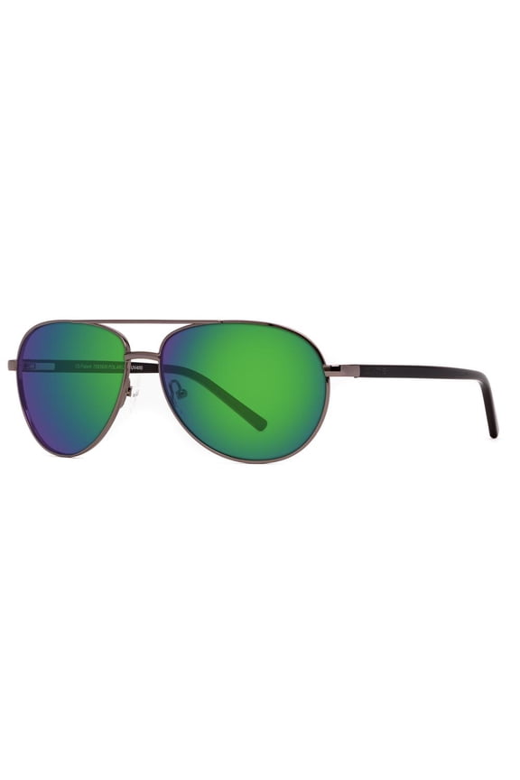CASTLE Green Bifocal +1.50 LENS POLARIZED Gunmetal Black frame Sunglasses