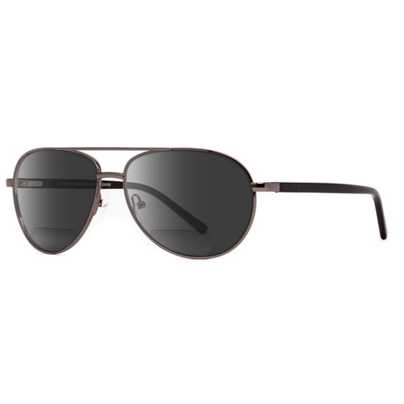 Onos CASTLE grey Bifocal +1.75 LENS POLARIZED Gunmetal Black frame Sunglasses