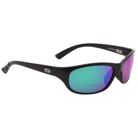 Onos Carabelle 104GA250 GREEN MIRROR Lens Polarized +2.50 ADD Reading Sunglasses