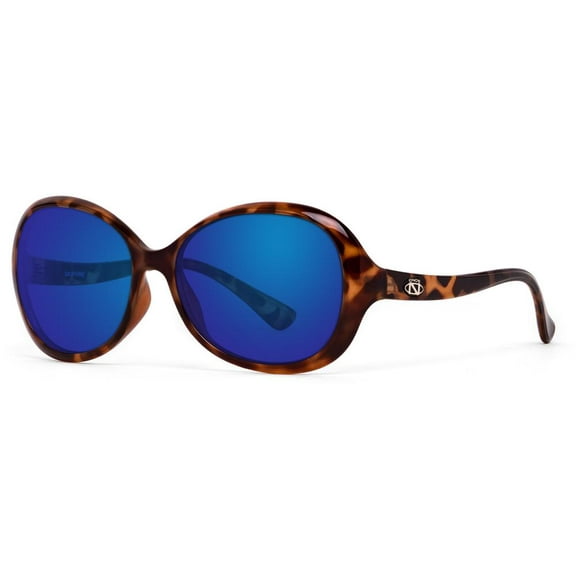 Onos Dauphine Blue Mirror Polycarbonate Lens Tortoise Sunglasses