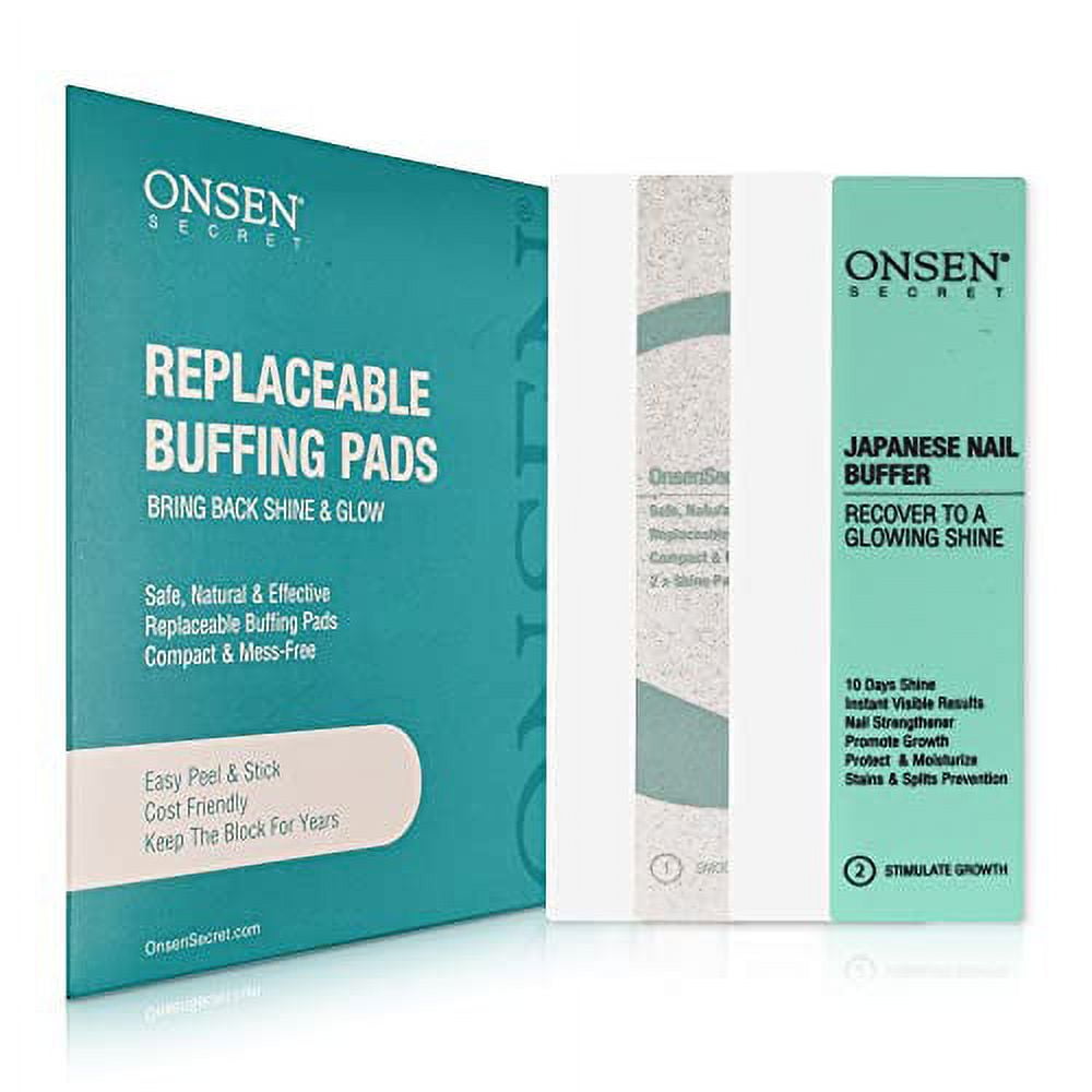 Onsen Secret Professional Nail Buffer Replacement Pads, Ultimate Shine