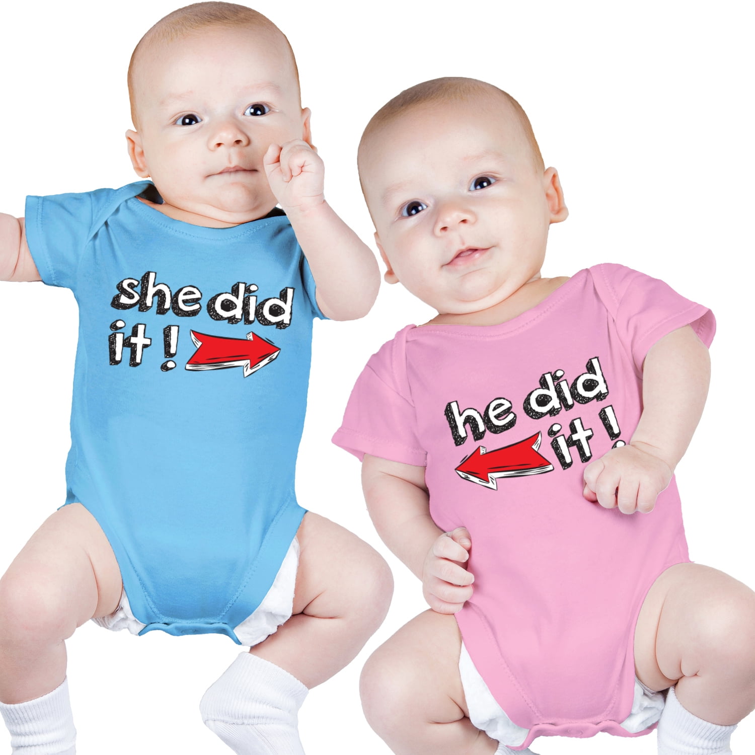 Girl Boy Twins Matching Outfits - Preemie Twin Clothes