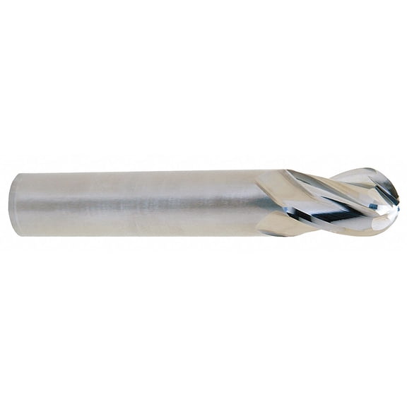 Onsrud Ball End Mill,Single End,1/4",Carbide AMC700138