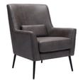 thumbnail image 1 of ZUO Ontario Modern Accent Chair in Vintage Black, 1 of 10