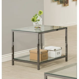 Nickel Glass End Tables in End Tables Walmart